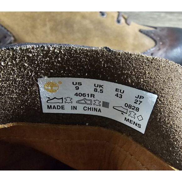 Timberland Boot Company 13 Carries Brown Plain Toe Oxford Derby Suede Men’s Sz 9 - Picture 11 of 11